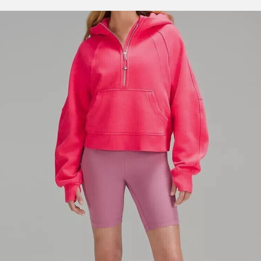 Lululemon Scuba Oversized Half Zip Hoodie in LIPGLOSS XS/S